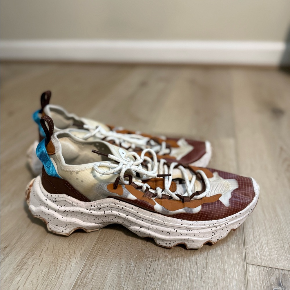 Sorel x Alfred Coffee collab brown and blue